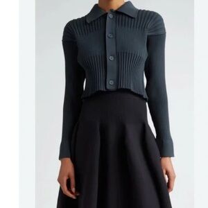 NWT CFCL Fluted Sleeve Crop Cardigan